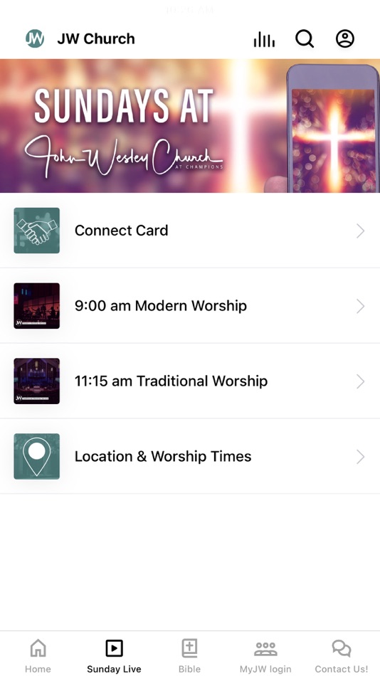 #2. JW Church (iOS) Podle: John Wesley United Methodist Church