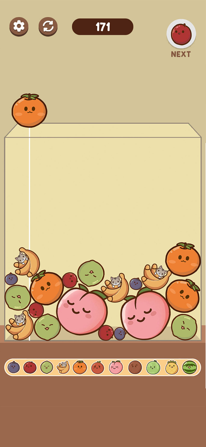 Watermelon Game Kawaii Fruit