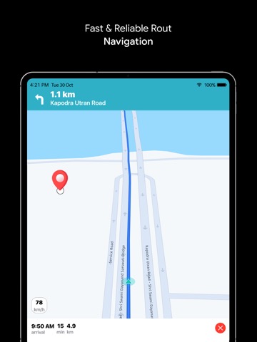GPS Live Navigation & Live Mapのおすすめ画像1