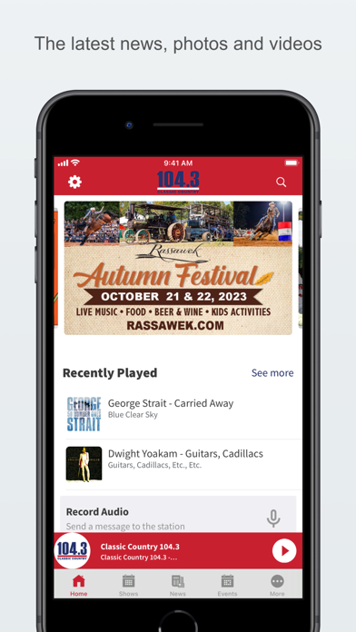 Classic Country 104.3 Screenshot