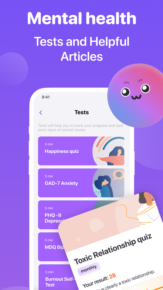 #5. Blobs - Mental Health (iOS) Podle: Mental-health, self-care Apps