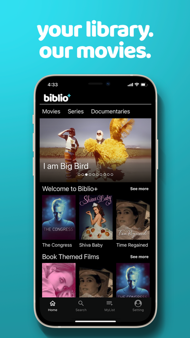 biblio+: Watch Movies & TV Screenshot