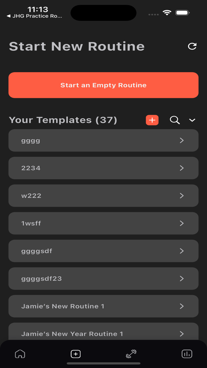 JHG Practice Routines