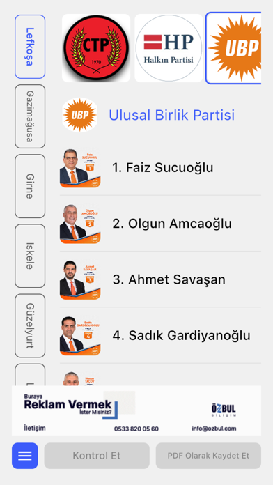 KKTC Seçim 2022 Screenshot