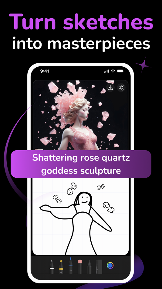 #1. RealTime Drawing by ArtFlow AI (iOS) 来自: Beehive Labs LTD