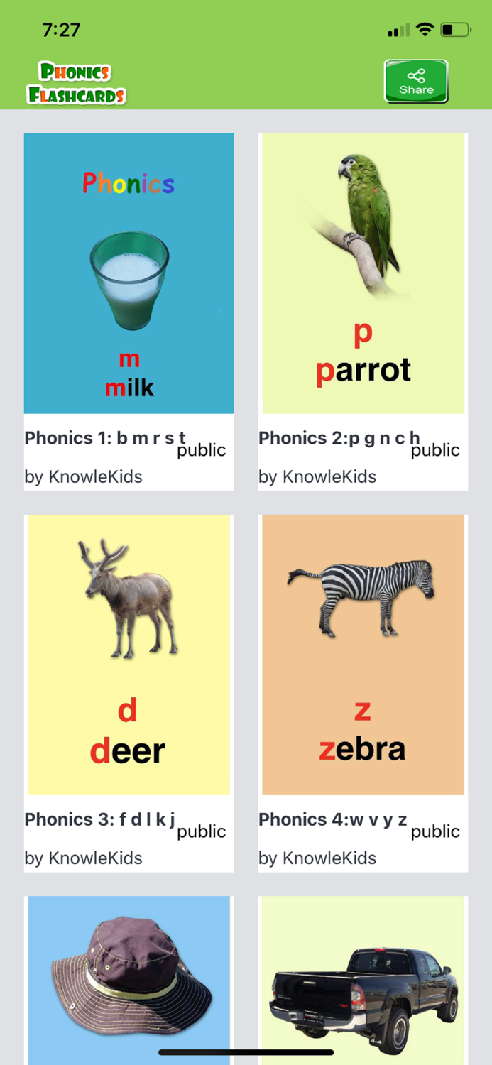 Phonics Audiocards