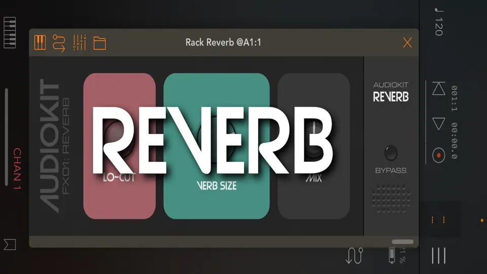 Capture d'écran de AudioKit Reverb sur iPhone 2