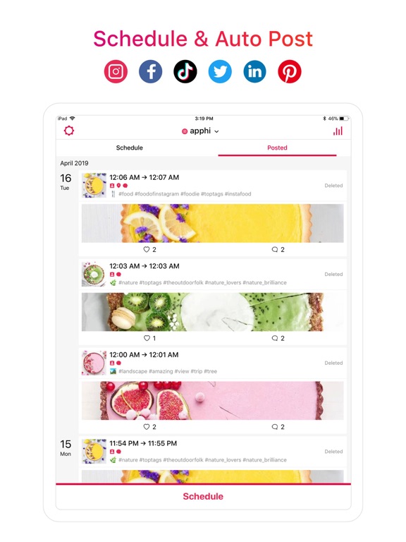 Apphi: Social Media Scheduler