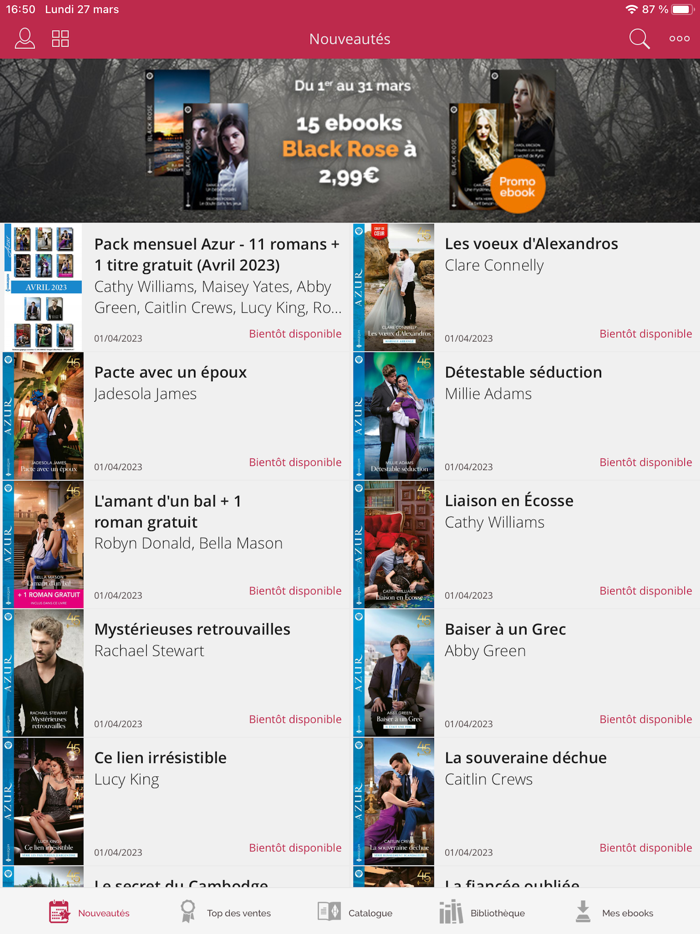 Harlequin  E-librairie