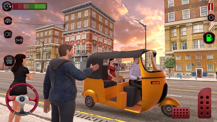 Modern Tuk Tuk Rickshaw Game screenshot-4