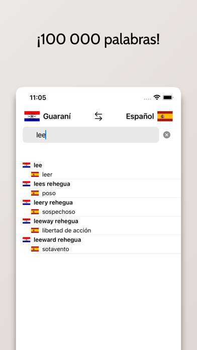 Diccionario Guaraní-Español Screenshot