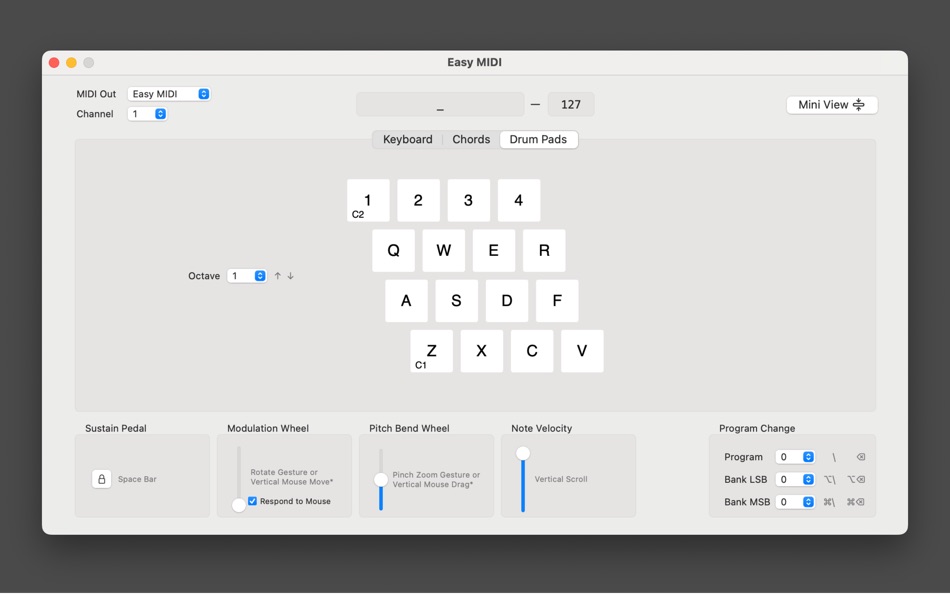 #3. Easy MIDI — MIDI Controller (macOS) Podle: Nikolozi Meladze