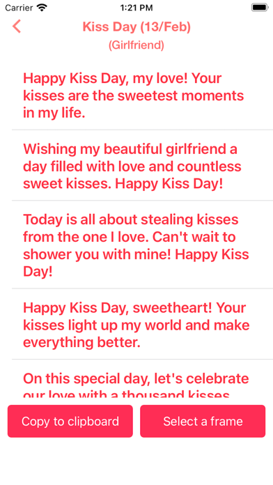 Valentine Love: Wishes & Frame Screenshot