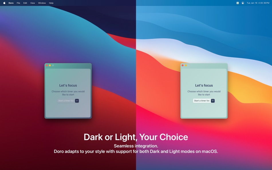 #3. Doro - Focus Timer (macOS) 由: Goodness
