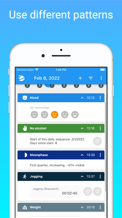 Nuggets - Structured diary Screenshot