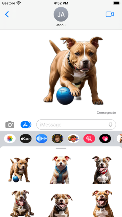 Pitbull Cute Stickers Screenshot