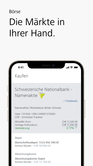 Raiffeisen E-Banking Screenshot