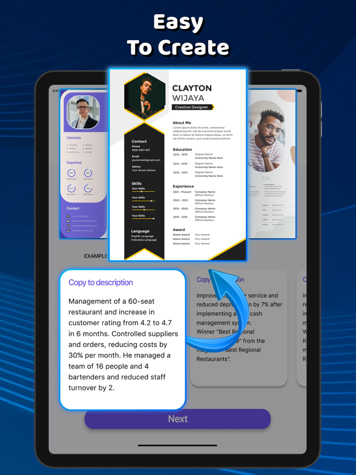 Resume Builder  CV Templates