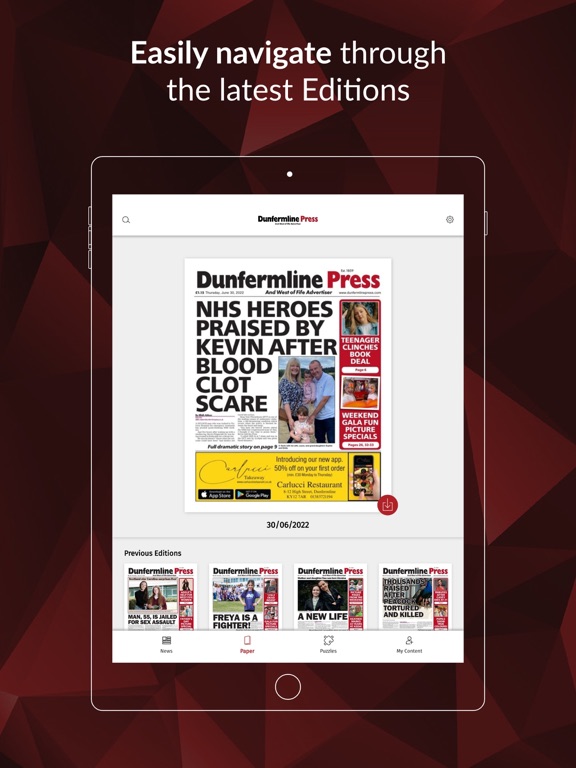 Screenshot #5 pour Dunfermline Press