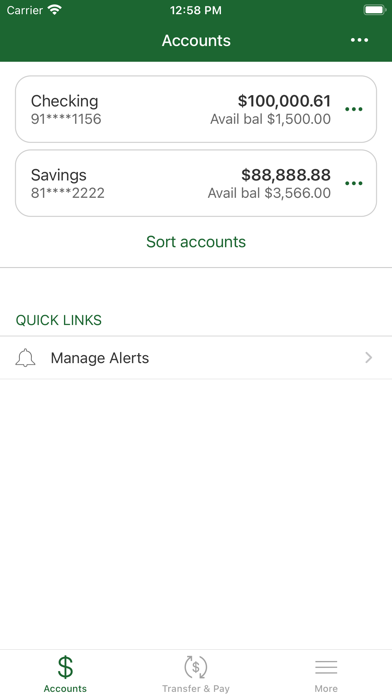 Atkins Savings Bank and Trust Screenshot