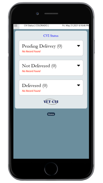 VET-CVI Screenshot