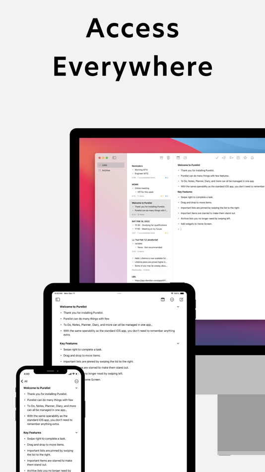 #8. Purelist: Notes & Tasks (macOS) 게시자: Shintaro Miyake