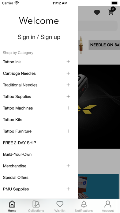 Element Tattoo Supply Screenshot