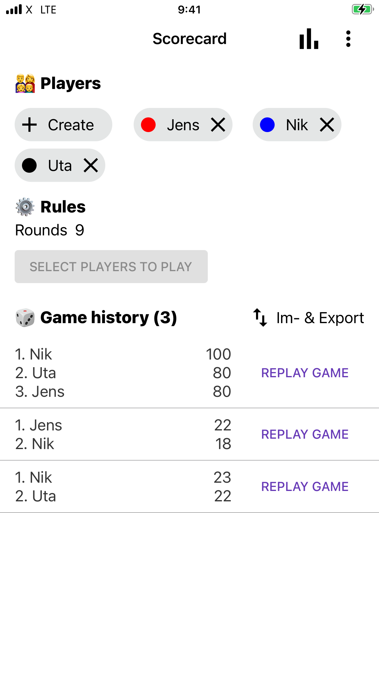 Score Card your Score Counter