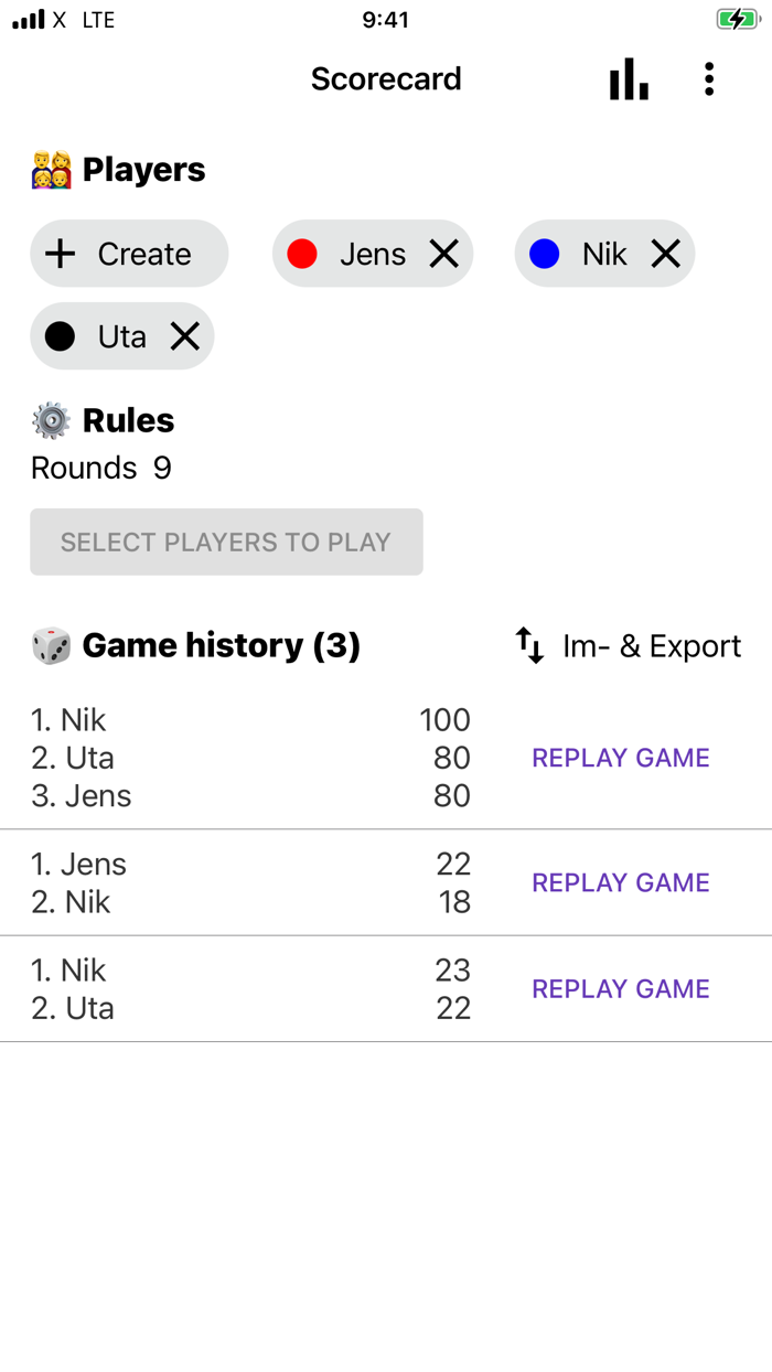 Scorecard your score counter