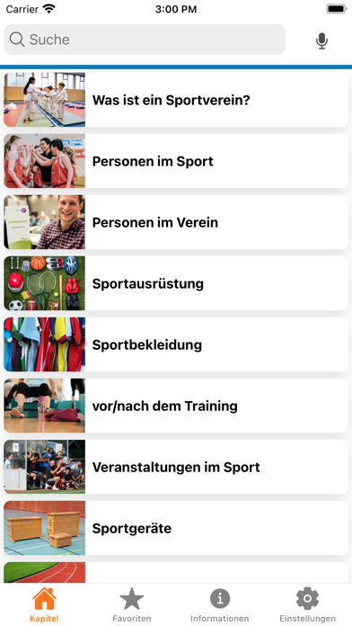 Sportwörterbuch Screenshot