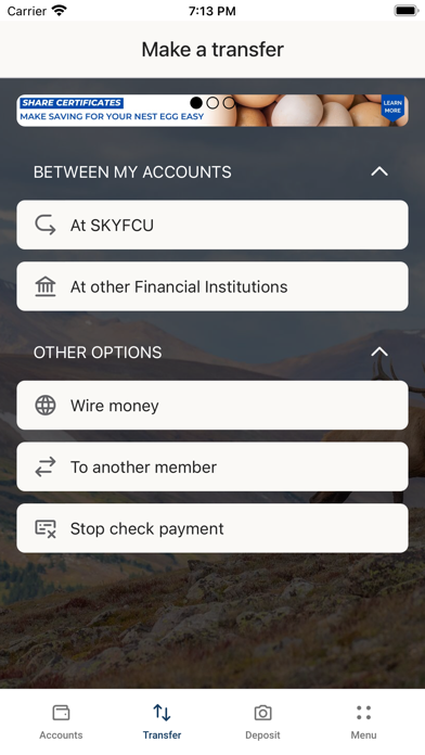 Sky FCU Mobile Banking Screenshot