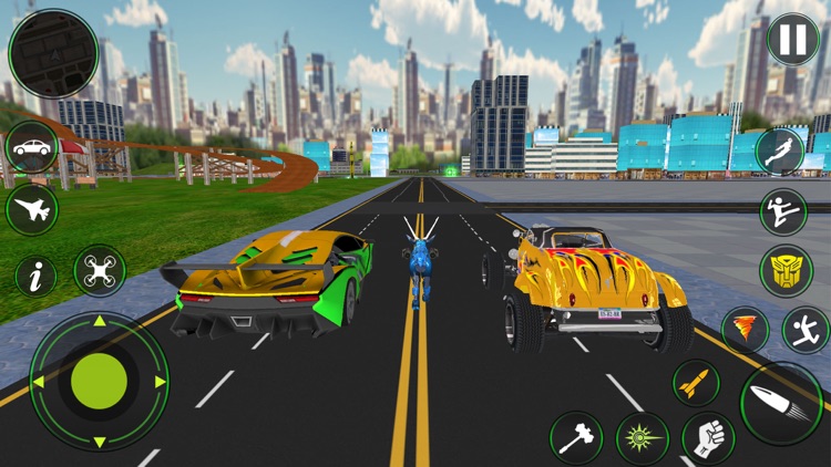 Goat Simulator Robot Car Games screenshot-4