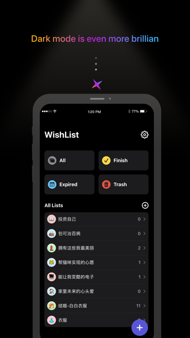 WishList - Manage good wishes Screenshot