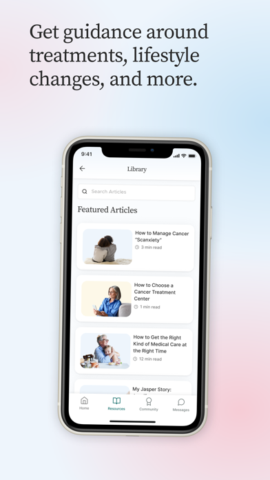 Jasper Cancer Care Companion Screenshot