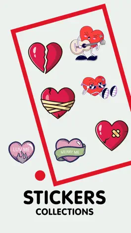 Game screenshot Bad Hearts -Also Cool Stickers apk