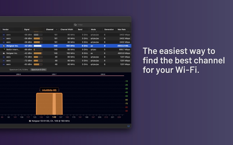 Screenshot #2 pour WiFi Explorer Lite