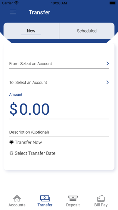 Meridian Credit Union Screenshot