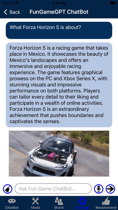FunGameGPT for Forza Horizon 5のおすすめ画像1