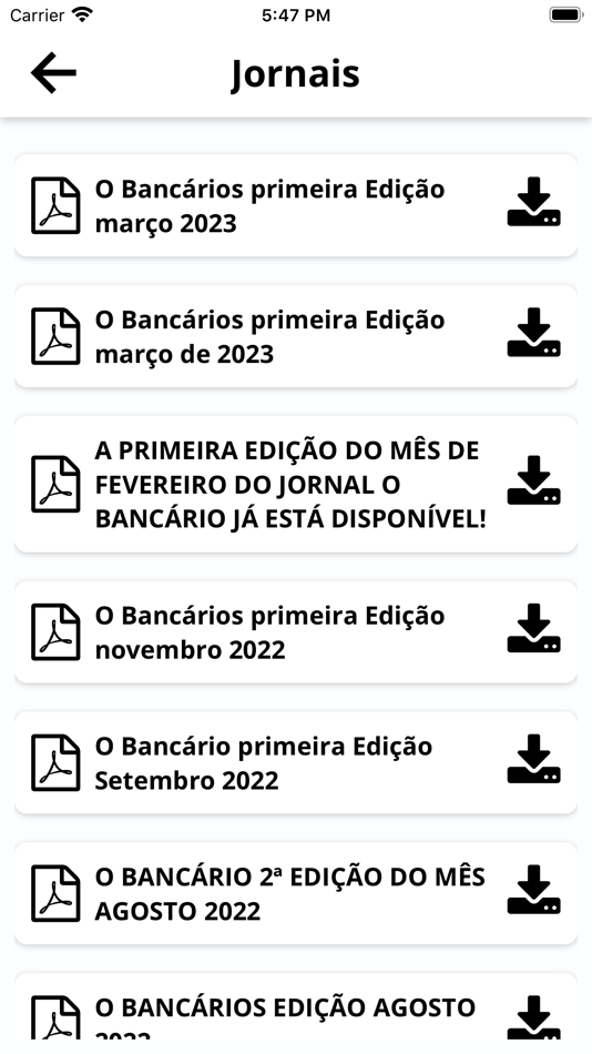 #6. Bancários FS (iOS) 由: SINDICATO DOS EMPREGADOS EM EST. BANCARIOS DE F. SANTANA