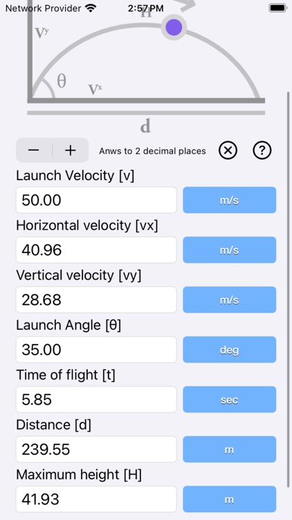 Projectile Motion Calc screenshot-4