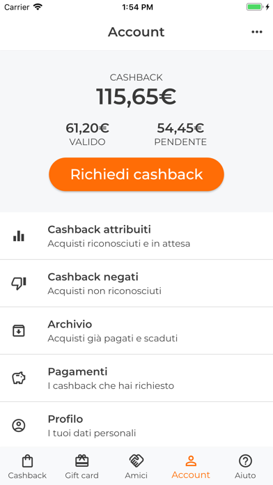 BuyOn Cashback Screenshot