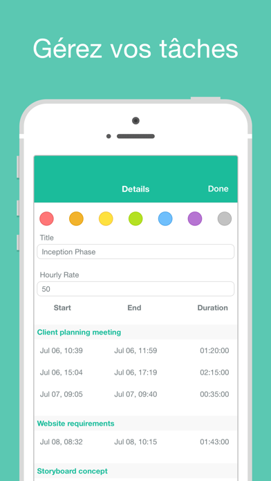 Screenshot #2 pour Chrono Plus – Time Tracker