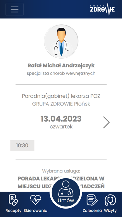 Grupa Zdrowie sp. z o.o. Screenshot