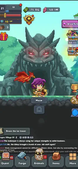 Game screenshot Dragon and Warrior-Mining RPG apk