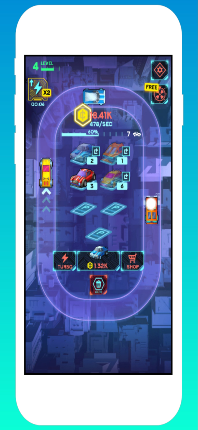 Merge Car Cyber Racers