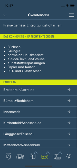 ‎Entsorgung und Recycling Bern Screenshot