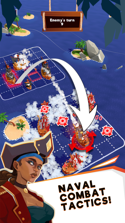 #1. PB - Pirate Battles (iOS) 由: NUR Games Studio L.L.C-FZ