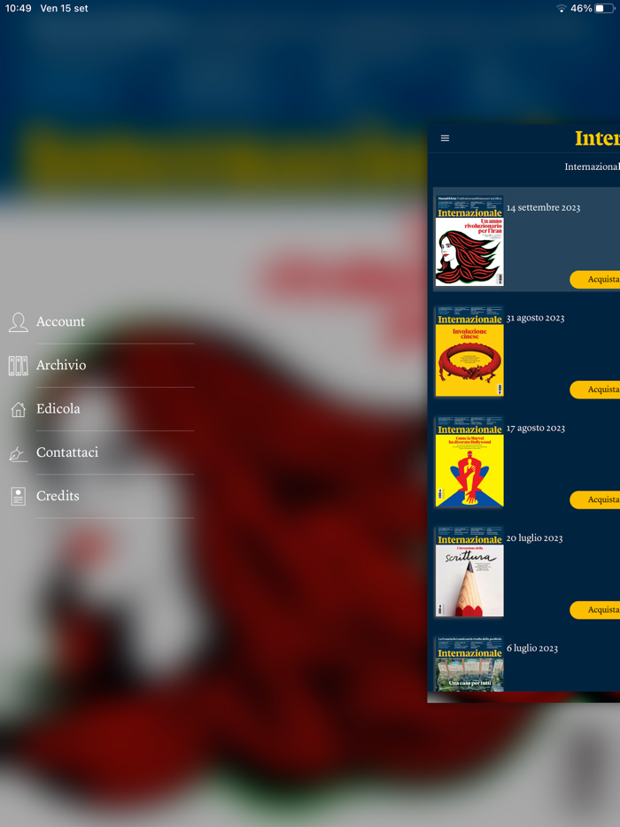 Internazionale sfogliabile