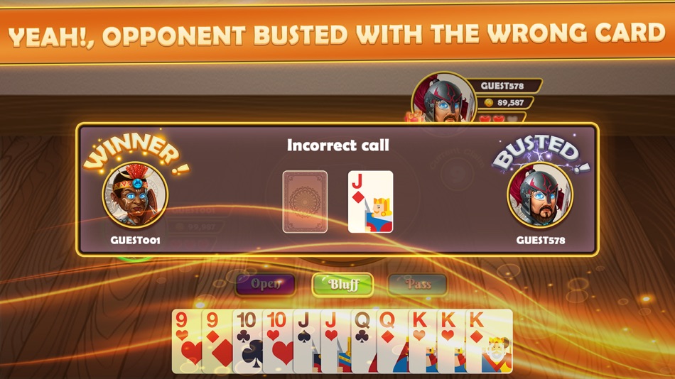 #4. Bluff Multiplayer (iOS) Podle: OEngines Games LLP