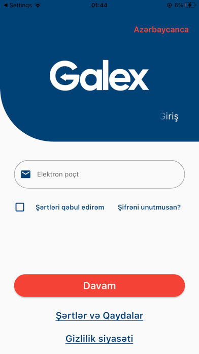 Screenshot 1 of Galex.az App